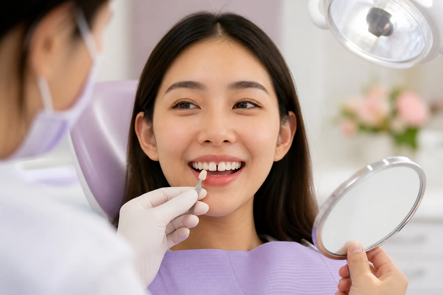 บริการอุดปิดช่องฟันห่าง (Diastema Closure)